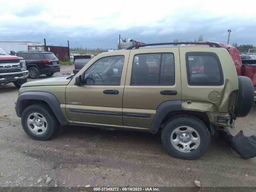 2004 Jeep Liberty Sport VIN: 1J4GL48K74W134651 Lot: 39454646