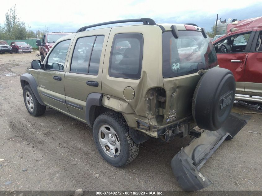 2004 Jeep Liberty Sport VIN: 1J4GL48K74W134651 Lot: 39454646