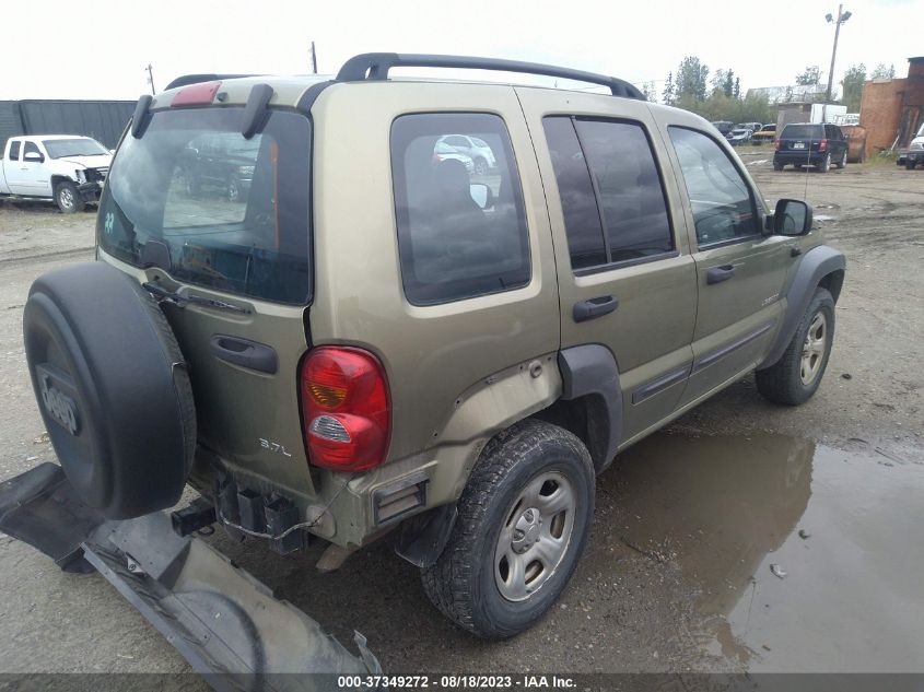 2004 Jeep Liberty Sport VIN: 1J4GL48K74W134651 Lot: 39454646