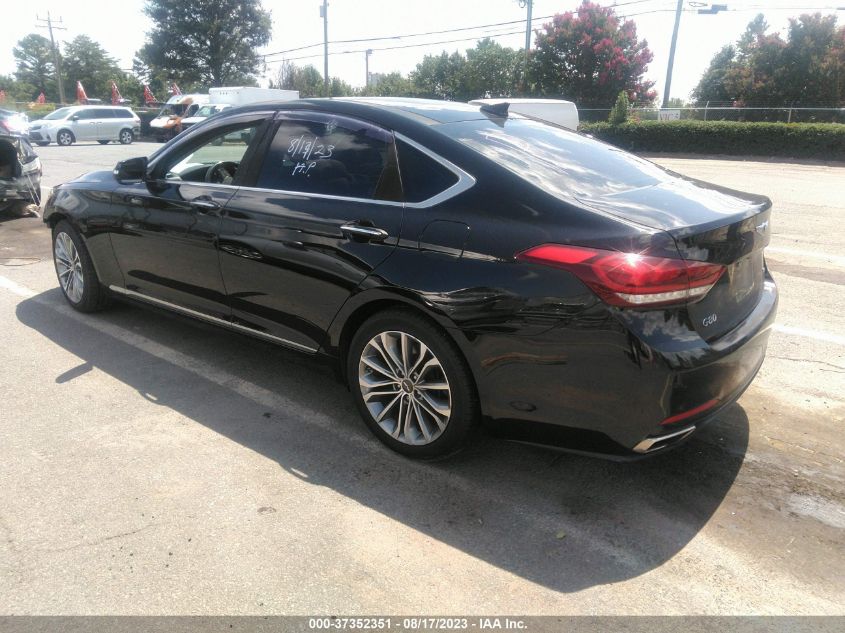 KMHGN4JEXHU170173 2017 Genesis G80 3.8L