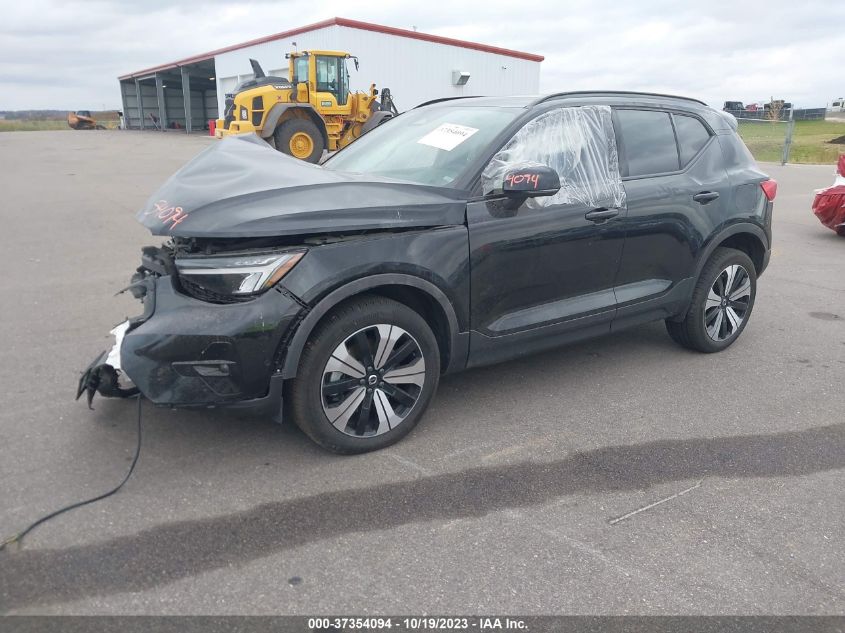 2023 Volvo Xc40 Recharge Pure Plus VIN: YV4ED3UL0P2012385 Lot: 37354094