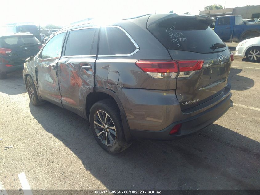 5TDJZRFH0KS619354 2019 Toyota Highlander Se/Xle