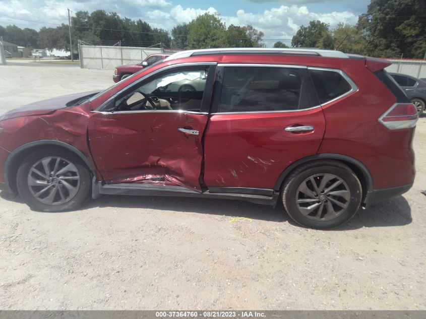 2016 Nissan Rogue Sl VIN: 5N1AT2MT4GC732745 Lot: 37364760