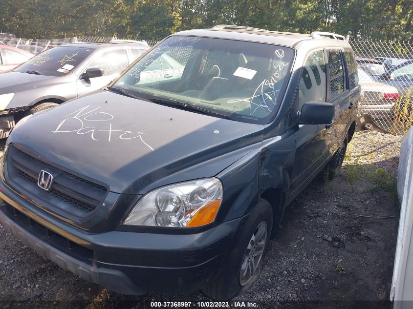 2005 Honda Pilot Ex-L VIN: 2HKYF187X5H552298 Lot: 37368997