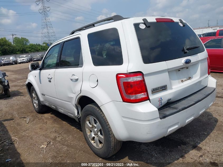 2008 Ford Escape Limited VIN: 1FMCU04118KC34311 Lot: 37372303