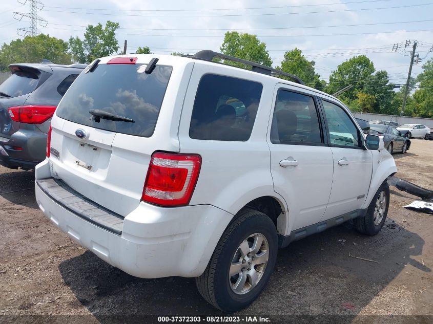 2008 Ford Escape Limited VIN: 1FMCU04118KC34311 Lot: 37372303