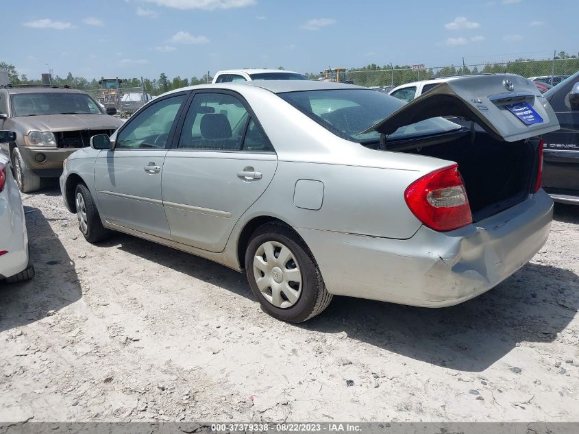 2002 Toyota Camry Xle/Se/Le VIN: 4T1BE32K72U087560 Lot: 37379338