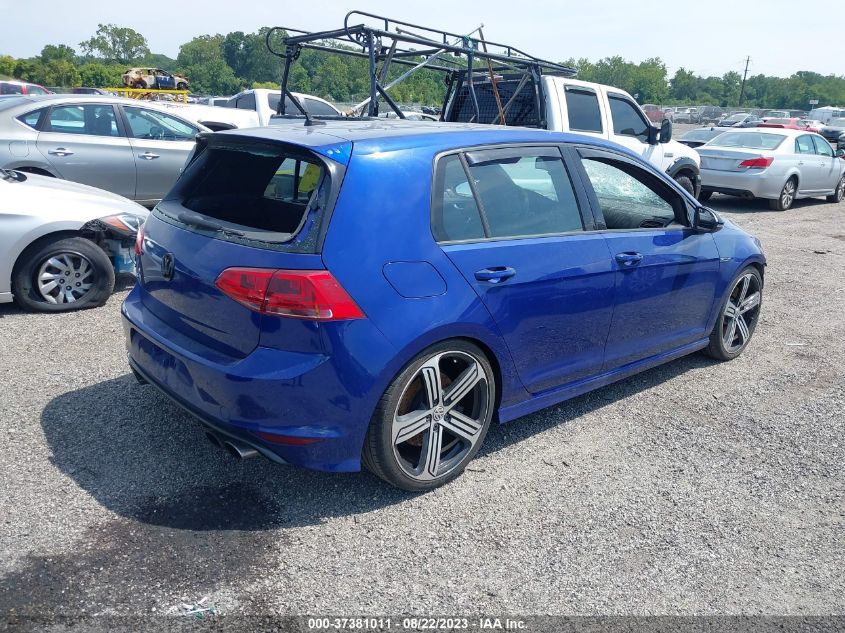 2016 Volkswagen Golf R 4-Door VIN: WVWWF7AU4GW331500 Lot: 37381011