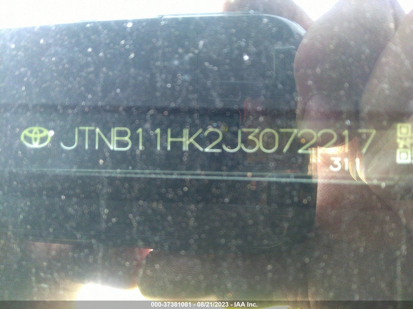 2018 TOYOTA CAMRY VIN: JTNB11HK2J3072217