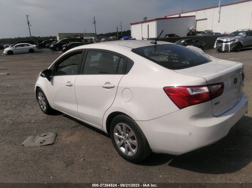 2013 Kia Rio Lx VIN: KNADM4A32D6204255 Lot: 37384524