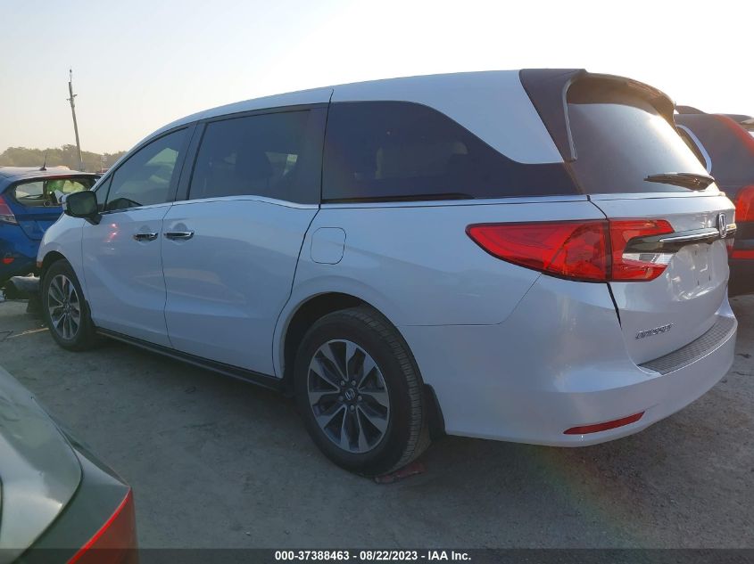 2022 Honda Odyssey Ex-L VIN: 5FNRL6H71NB022178 Lot: 37388463