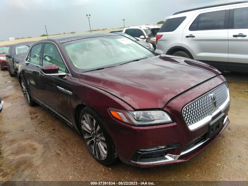 1LN6L9RP7H5624085 2017 Lincoln Continental Reserve