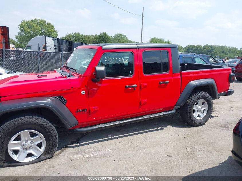 2020 Jeep Gladiator Sport S 4X4 VIN: 1C6HJTAG8LL158495 Lot: 37399798