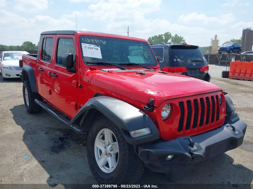 2020 Jeep Gladiator Sport S 4X4 VIN: 1C6HJTAG8LL158495 Lot: 37399798