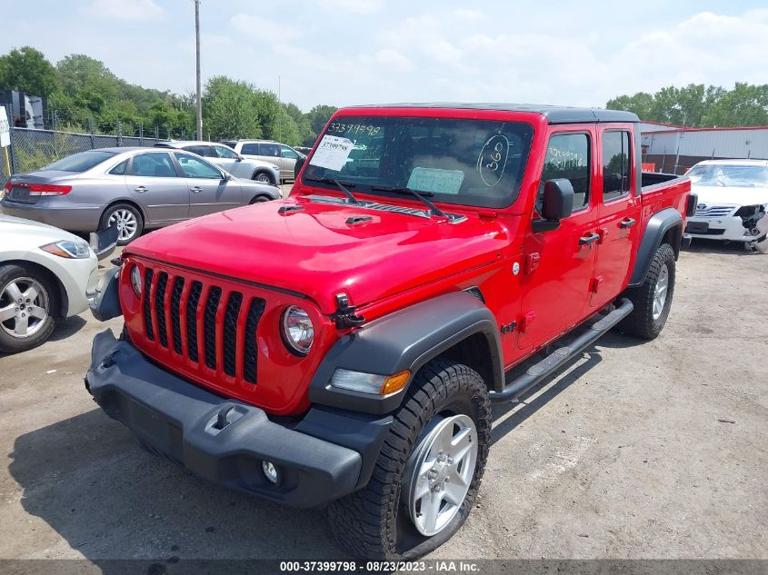 2020 Jeep Gladiator Sport S 4X4 VIN: 1C6HJTAG8LL158495 Lot: 37399798