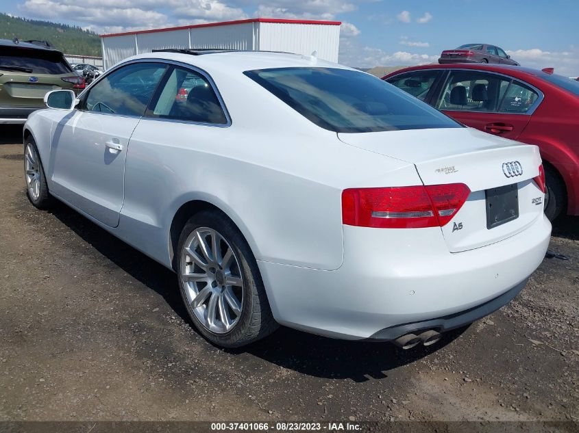 2012 Audi A5 2.0T Premium VIN: WAULFAFRXCA026074 Lot: 37401066