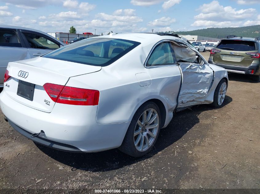 2012 Audi A5 2.0T Premium VIN: WAULFAFRXCA026074 Lot: 37401066