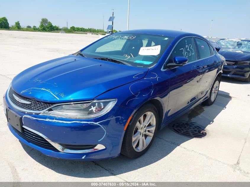 2016 Chrysler 200 Limited VIN: 1C3CCCAG5GN148437 Lot: 37407633