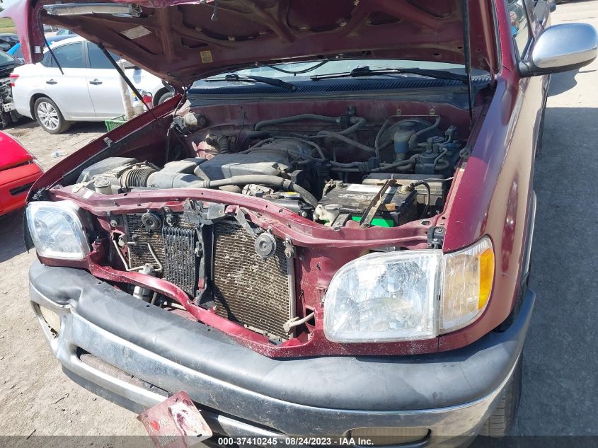 2000 Toyota Tundra Sr5 VIN: 5TBRT3418YS124828 Lot: 37410245