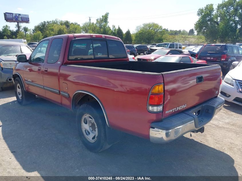 2000 Toyota Tundra Sr5 VIN: 5TBRT3418YS124828 Lot: 37410245