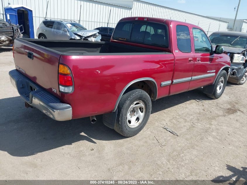 2000 Toyota Tundra Sr5 VIN: 5TBRT3418YS124828 Lot: 37410245