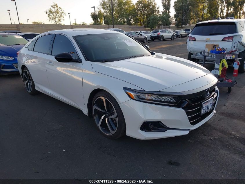 2022 Honda Accord Sedan Sport VIN: 1HGCV2F31NA001608 Lot: 37411329