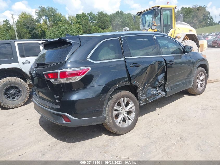 2015 Toyota Highlander Xle V6 VIN: 5TDKKRFH4FS050376 Lot: 37413501