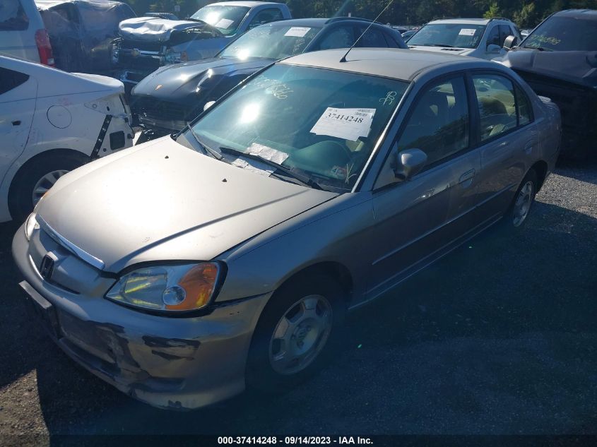 2003 Honda Civic Hybrid VIN: JHMES96633S030357 Lot: 37414248