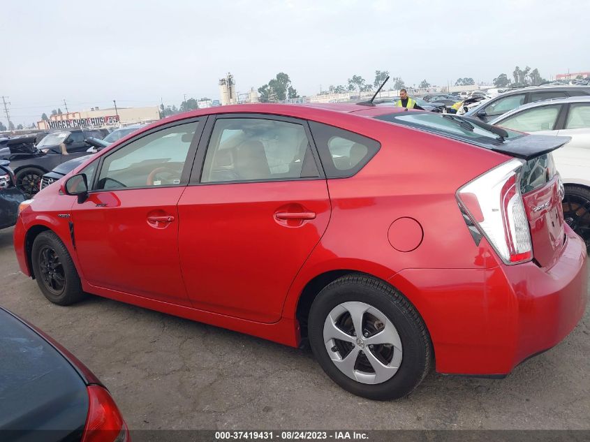 2014 Toyota Prius Four/Five/Three/One/Two VIN: JTDKN3DU7E1754538 Lot: 37419431