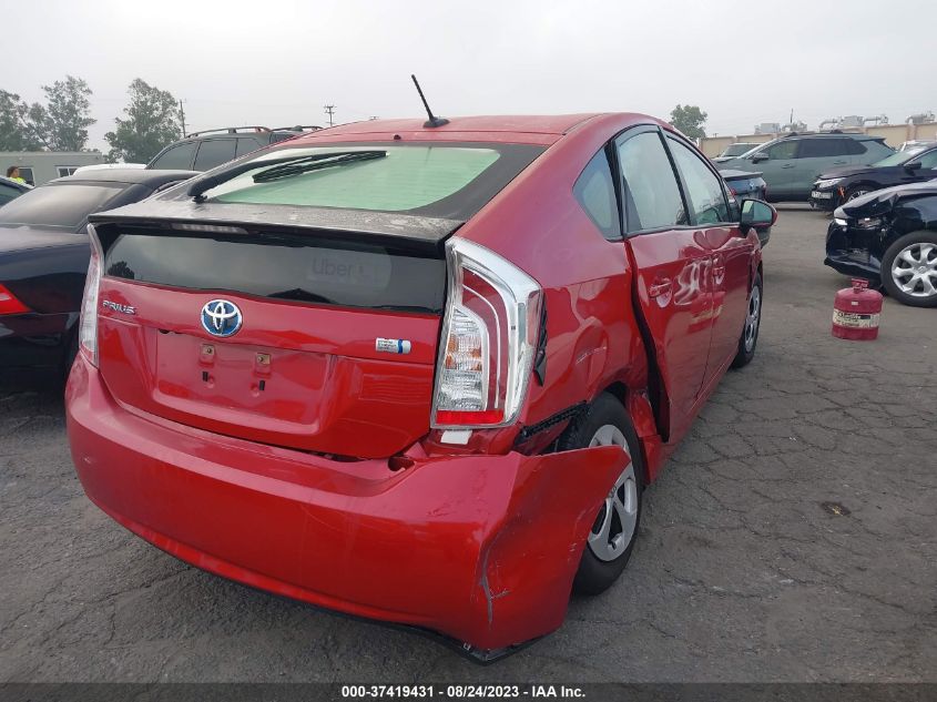 2014 Toyota Prius Four/Five/Three/One/Two VIN: JTDKN3DU7E1754538 Lot: 37419431