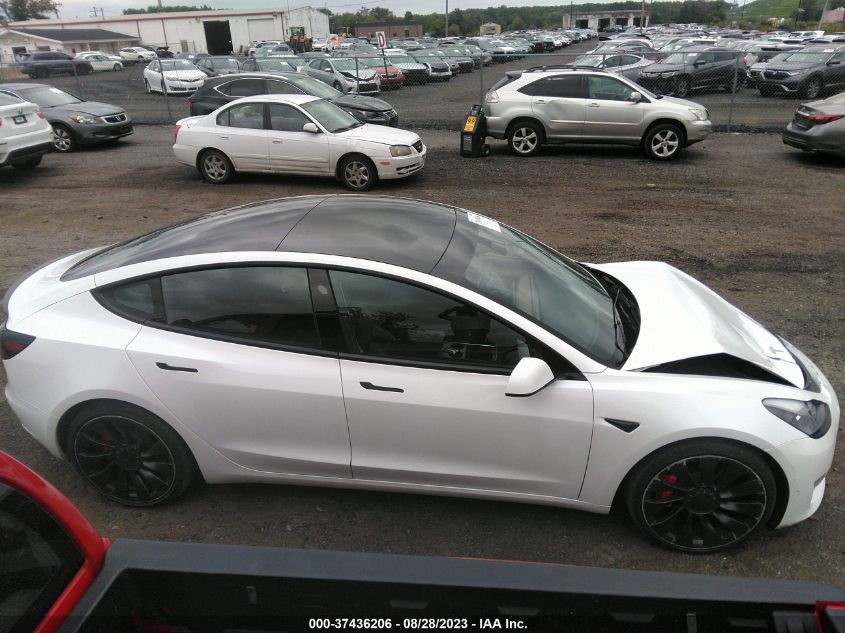 2021 Tesla Model 3 Performance Dual Motor All-Wheel Drive VIN: 5YJ3E1EC9MF094829 Lot: 37436206