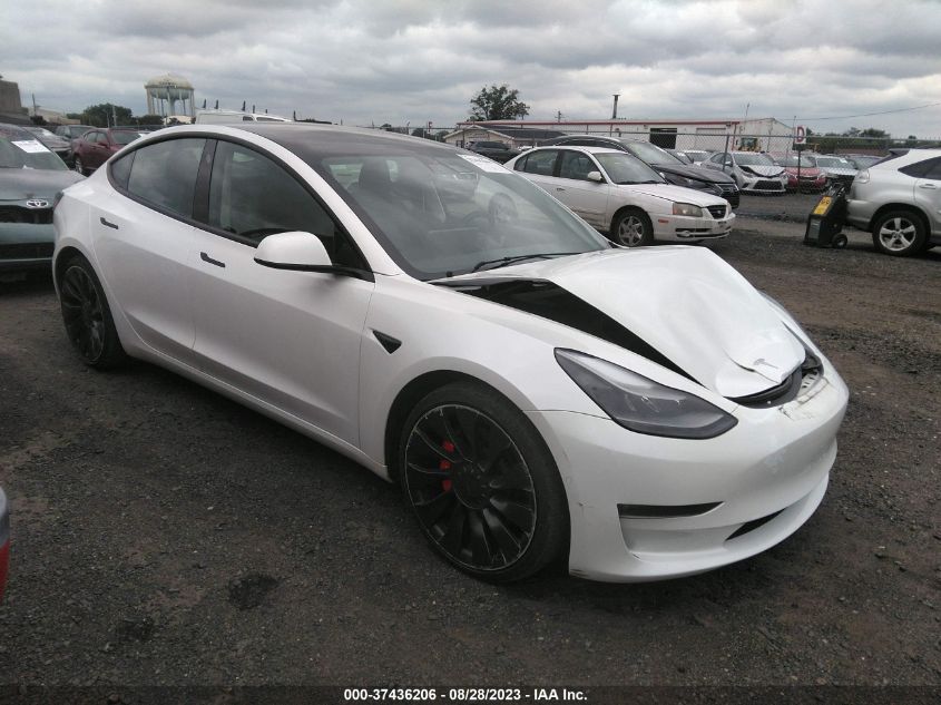 2021 Tesla Model 3 Performance Dual Motor All-Wheel Drive VIN: 5YJ3E1EC9MF094829 Lot: 37436206