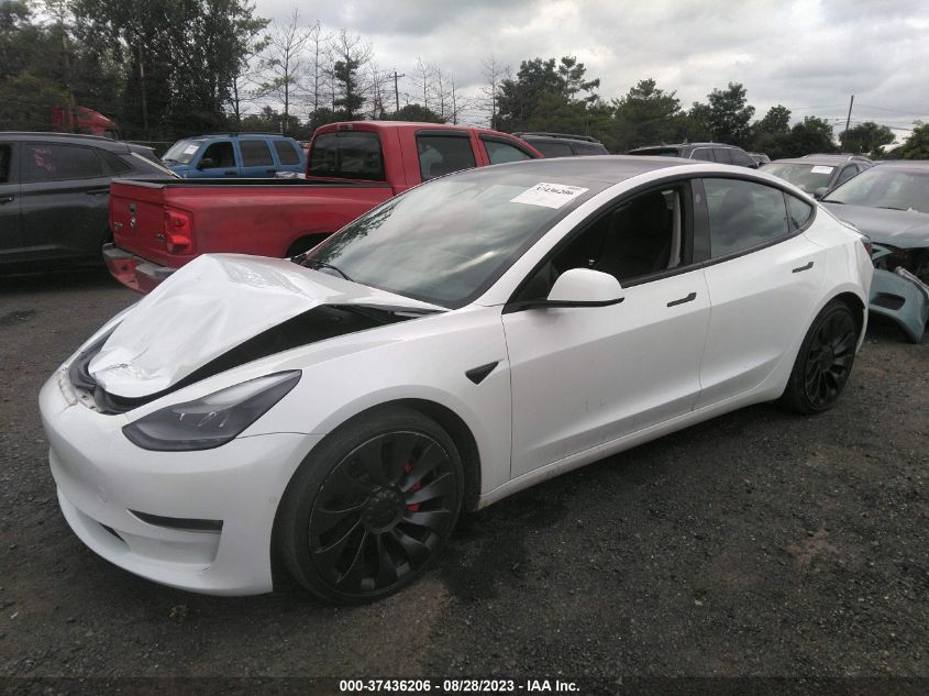 2021 Tesla Model 3 Performance Dual Motor All-Wheel Drive VIN: 5YJ3E1EC9MF094829 Lot: 37436206