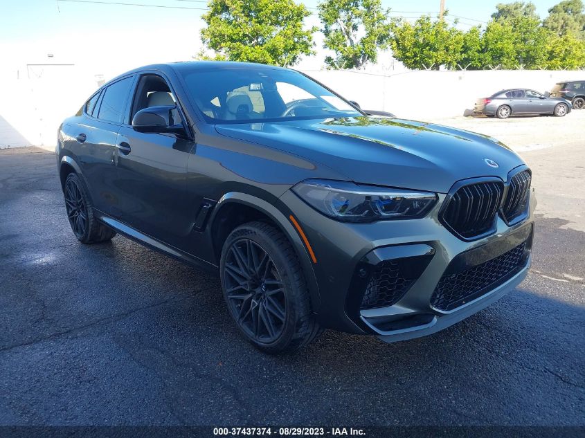 2022 BMW X6 M VIN: 5YMCY0C01N9M69433 Lot: 37437374