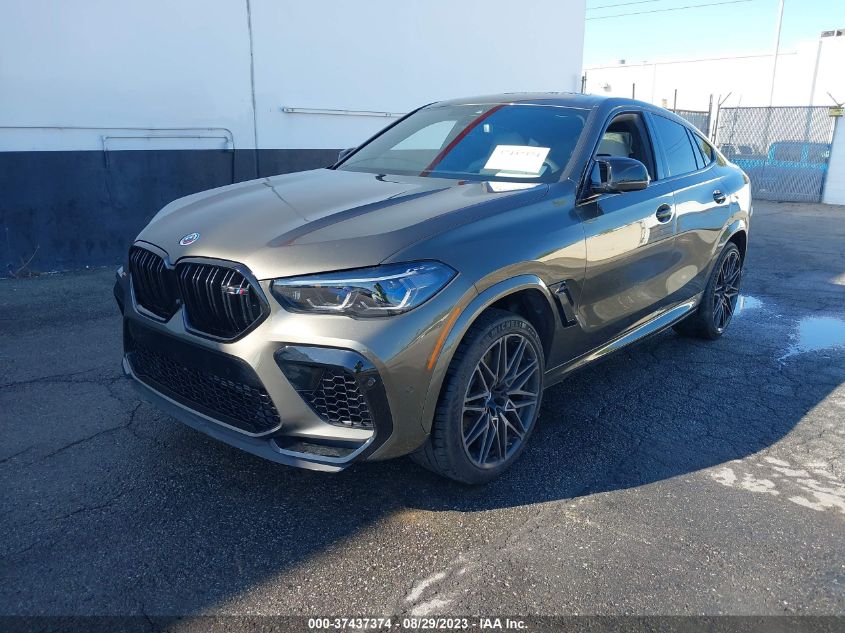 2022 BMW X6 M VIN: 5YMCY0C01N9M69433 Lot: 37437374