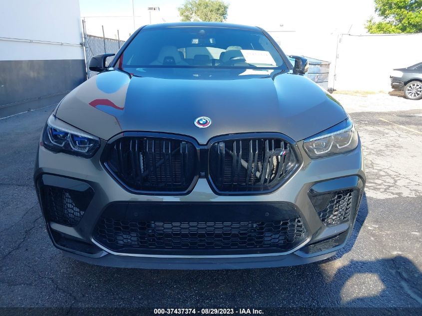 2022 BMW X6 M VIN: 5YMCY0C01N9M69433 Lot: 37437374