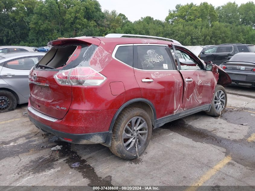 2016 Nissan Rogue Sl VIN: 5N1AT2MV5GC892778 Lot: 37438608