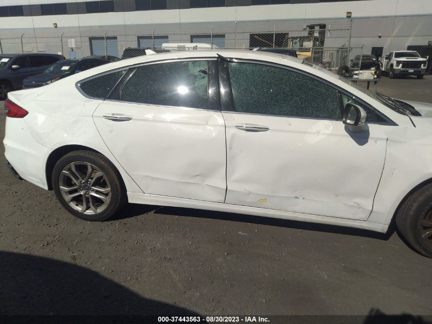 2019 Ford Fusion Sel VIN: 3FA6P0CD5KR144544 Lot: 37443563