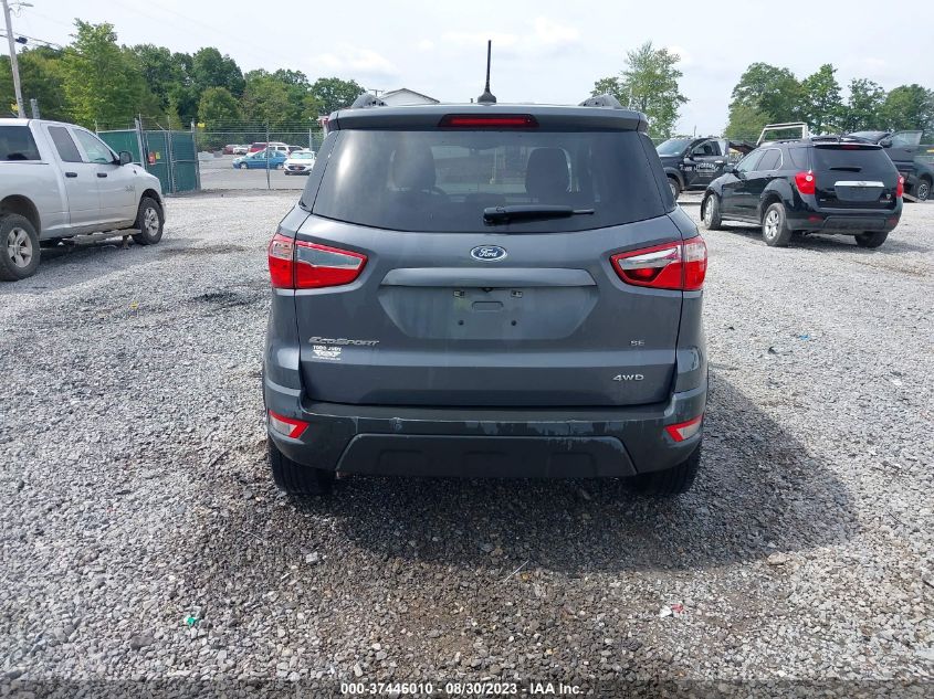 2020 Ford Ecosport Se VIN: MAJ6S3GL0LC394503 Lot: 37446010