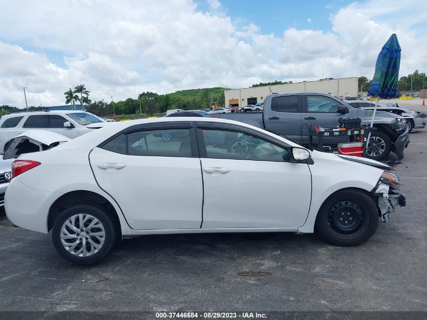 2019 Toyota Corolla Le VIN: 5YFBURHE9KP899791 Lot: 37446684