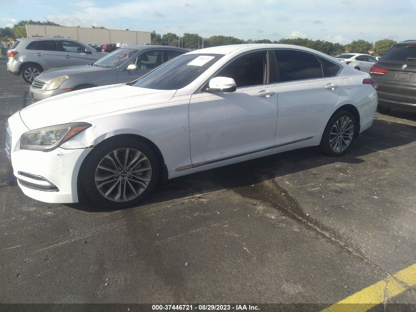 2016 Hyundai Genesis 3.8 VIN: KMHGN4JE2GU142334 Lot: 37446721