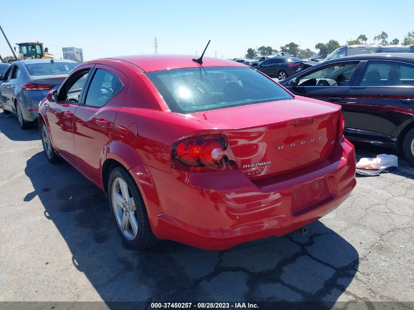 2013 Dodge Avenger Sxt VIN: 1C3CDZCB3DN661568 Lot: 37450257