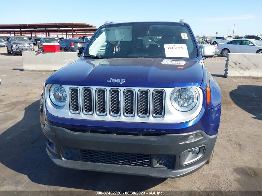 2017 Jeep Renegade Limited Fwd VIN: ZACCJADB6HPE95273 Lot: 37452726