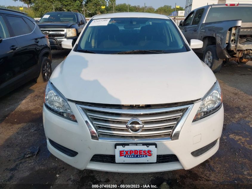 2014 Nissan Sentra Sv VIN: 3N1AB7APXEL618295 Lot: 37455280