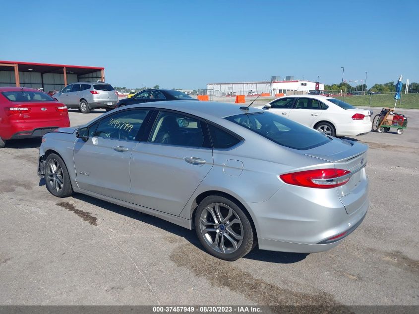 2017 Ford Fusion Hybrid Se VIN: 3FA6P0LU2HR232587 Lot: 37457949