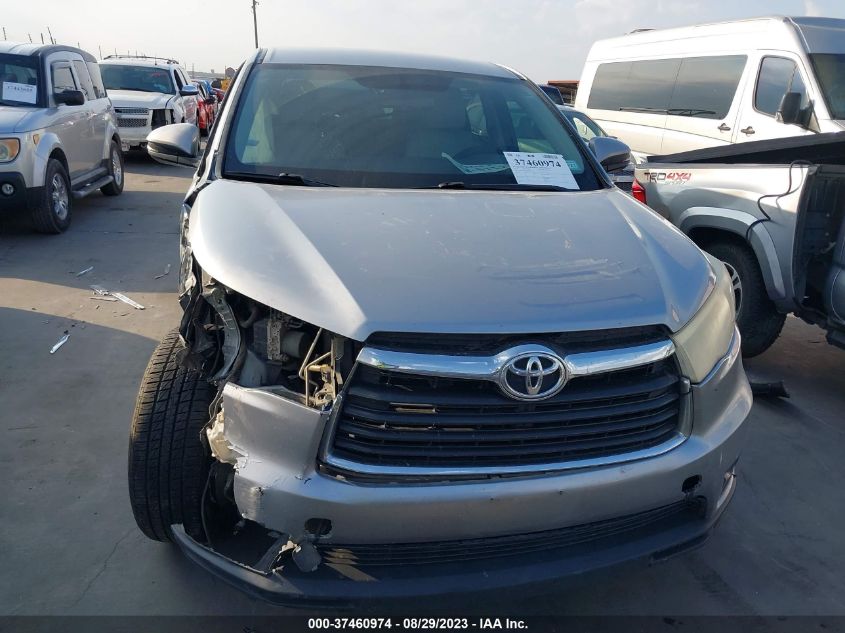 2014 Toyota Highlander Le VIN: 5TDZKRFH7ES033181 Lot: 37460974