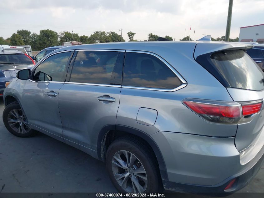 2014 Toyota Highlander Le VIN: 5TDZKRFH7ES033181 Lot: 37460974