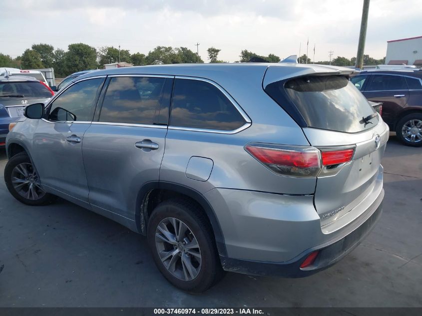 2014 Toyota Highlander Le VIN: 5TDZKRFH7ES033181 Lot: 37460974