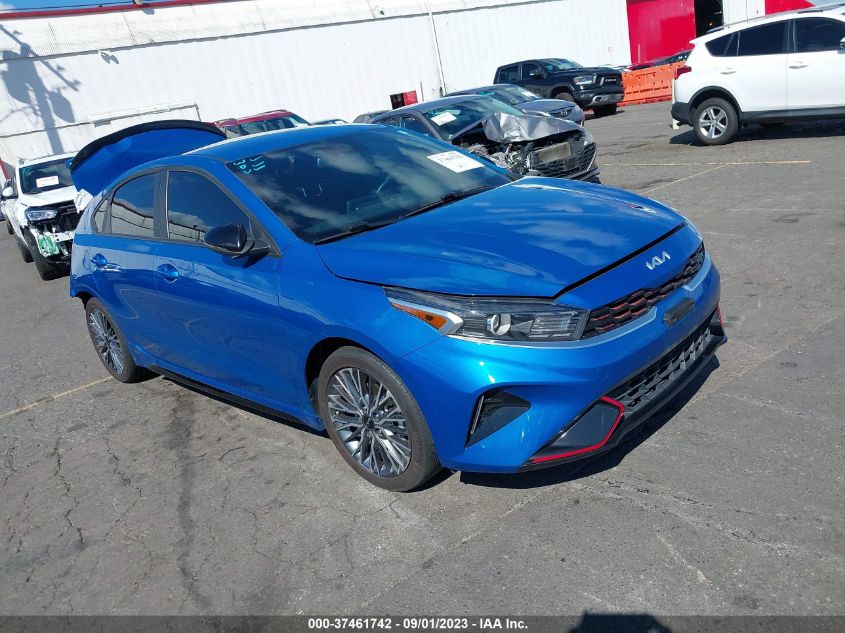 2022 Kia Forte Gt-Line VIN: 3KPF54AD8NE437750 Lot: 37461742