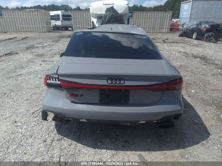 2022 Audi Rs 7 Sportback Tfsi Quattro Tiptronic VIN: WUAPCBF23NN905260 Lot: 37466444